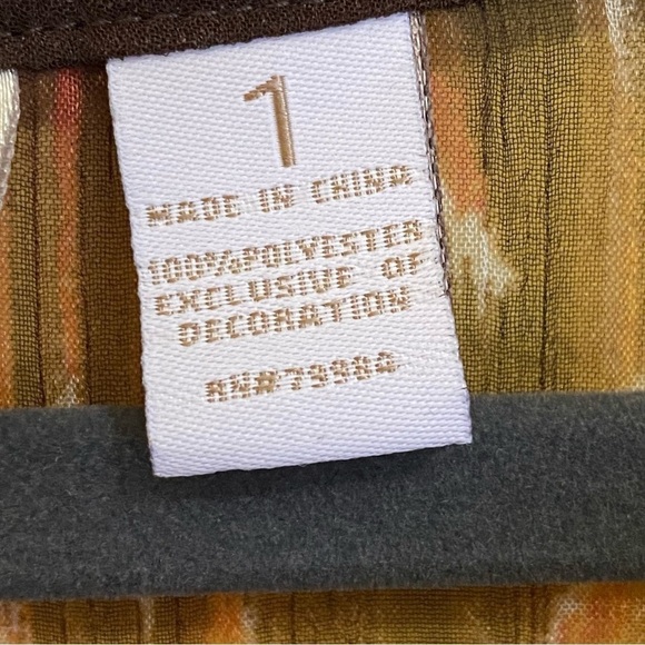 Chicos Size 1 US M Tropic Delight Kaikoura Embellished Tunic Top Boho Semi Sheer - Picture 8 of 10